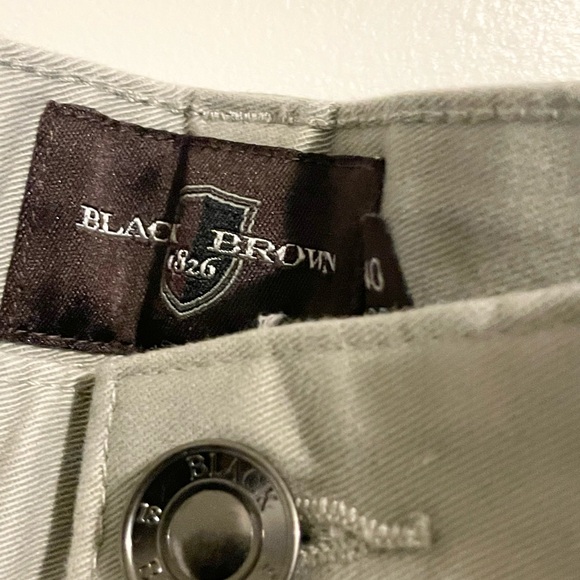 Sz W40/L32 Black Brown 1826 men pants dusty grey with pockets NWT - Picture 4 of 5